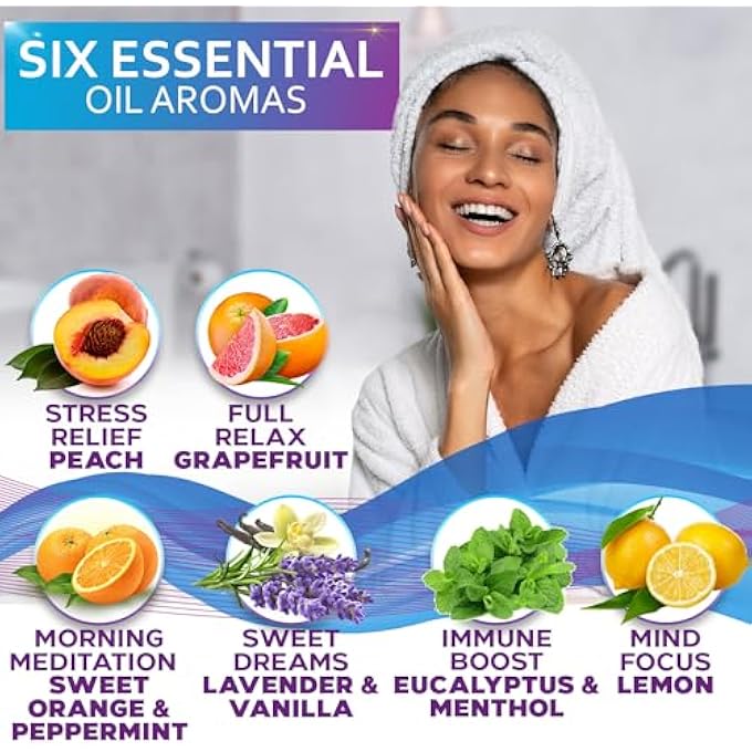 Bellisso Aromatherapy Shower Steamers, Set of 6 Scent Tablets - Essential Oil Fizzies Bath Bombs Self Care Kit for Women - Relaxing Stress Relief Gifts - Image 3